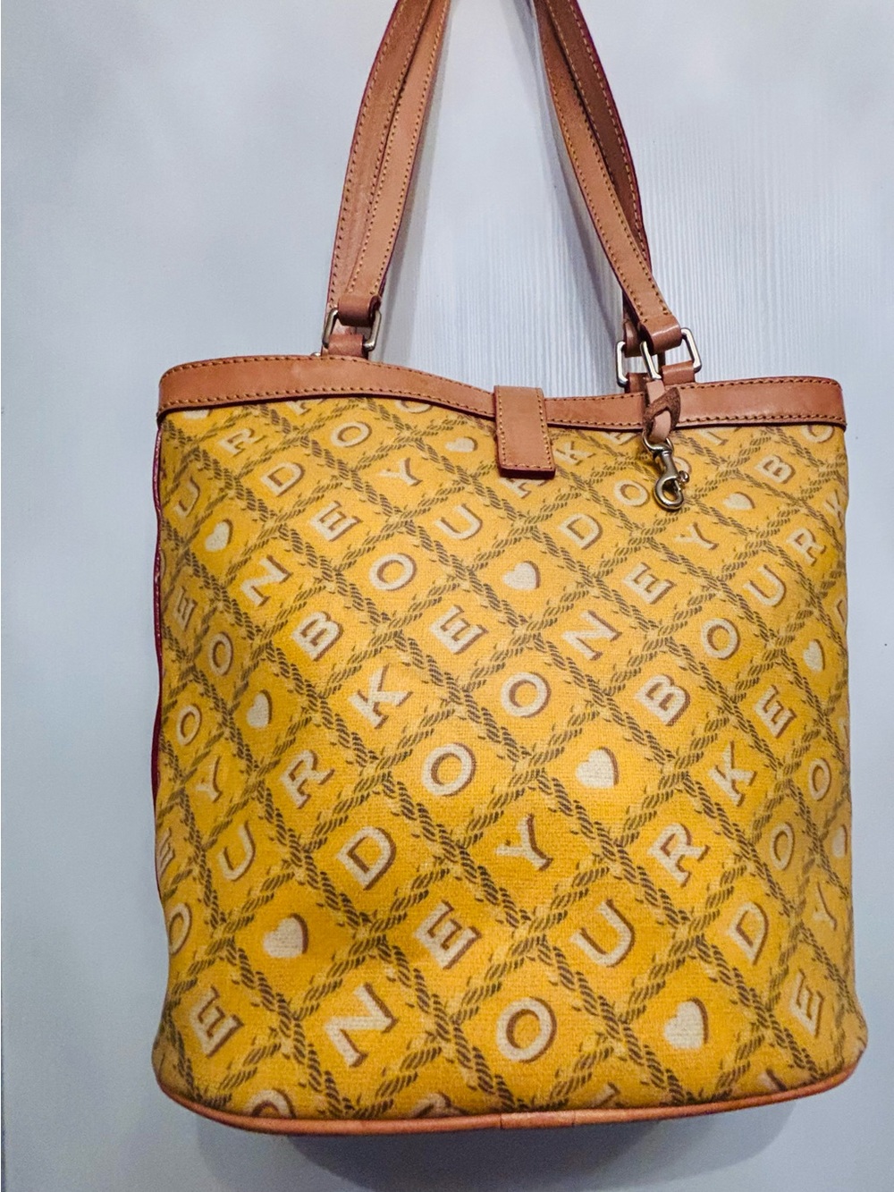 Dooney & Bourke yellow bucket bag